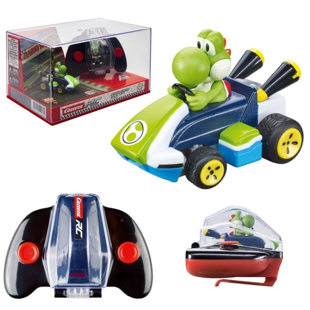Super Mario Yoshi Carrera Green and Blue Racing Car Toy
